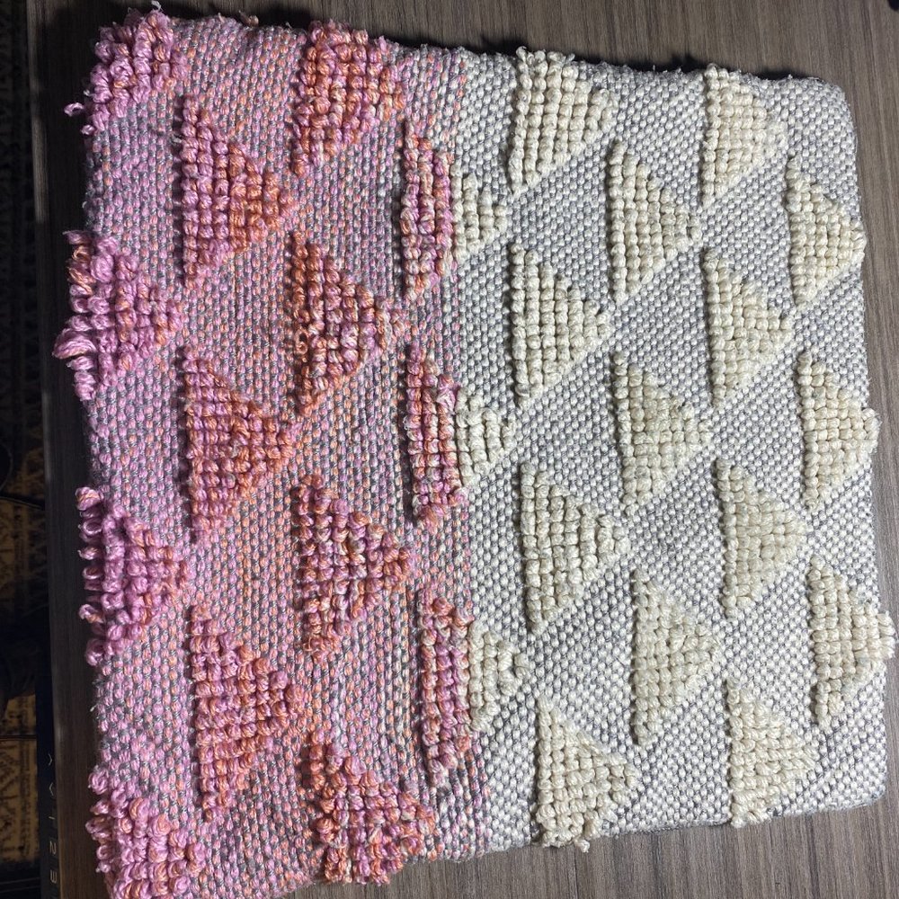 Pair of 18x18 Boho Textured Pillow Covers